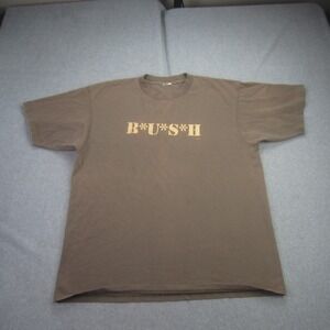 Bush Band T Shirt Mens Large Brown 1995 Vintage Grunge Rock Concert Tee